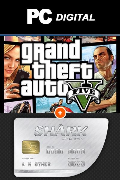 GTA V + Great White Shark Cash Card voor PC