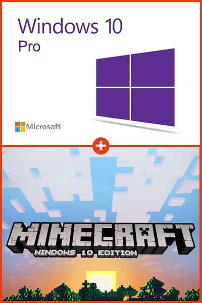 Windows 10 Pro + Minecraft Windows 10 Edition PC