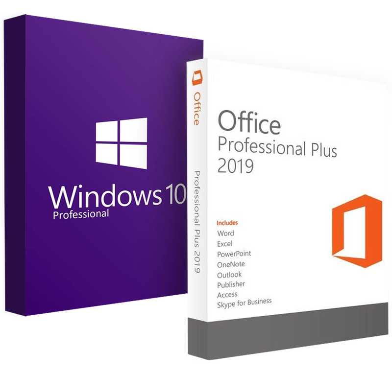 Windows 10 Pro and MS Office 2019 Pro Plus